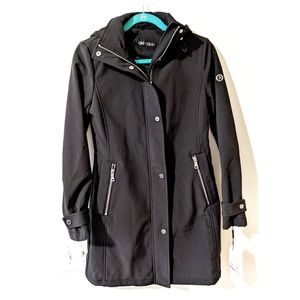 Calvin Klein Hooded Rain Coat Black XXS